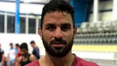 Greco-Roman wrestler Navid Afkari, who was executed in an Iranian prison.