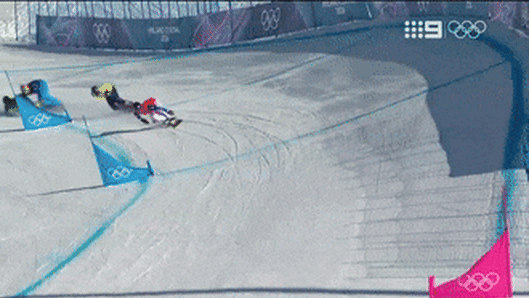 Josie Baff and Adam Lambert miss out on snowboard cross podium after crash in final