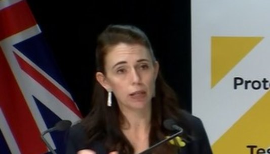 New Zealand PM Jacinda Ardern announces the extension of the Auckland lockdown.