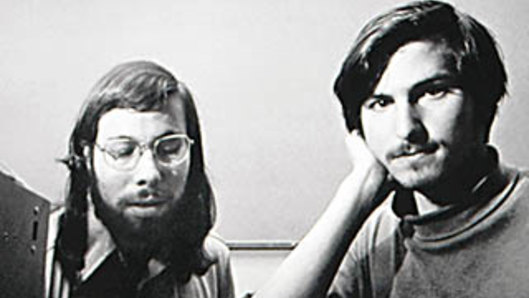 Steve Wozniak and Steve Jobs in 1976. 