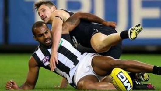 Heritier Lumumba in his playing days at Collingwood.