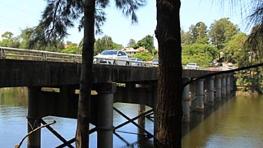 A woman was allegedly thrown from the Windsor bridge into the Hawkesbury River on Sunday.