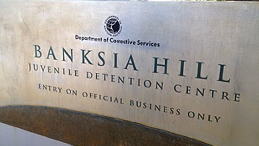 The entrance to Banksia Hill detention centre in the southern suburb of Canning Vale.