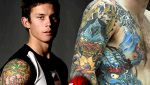 Flashback: Dayne Beams in his younger Collingwood days.