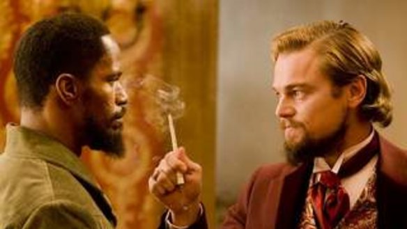 Jamie Foxx and Leonardo DiCaprio in Tarantino’s Django Unchained.