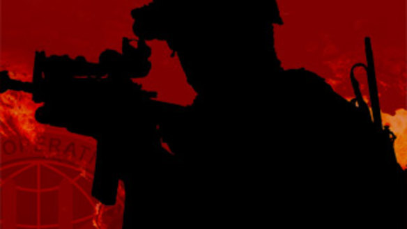 An Australian SAS officer on an operation.