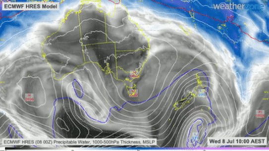 East coast low pressure weather systems