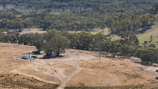 Drone vision of property where Bondi gunmen trained