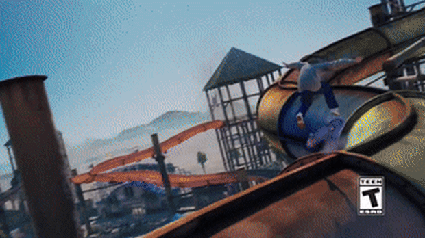 Chloe Covell’s character in the new Tony Hawk Pro Skater video game.