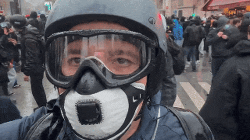 When the police charged, I took cover: Inside the Paris protests