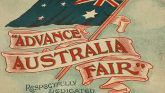 Advance Australia Fair.