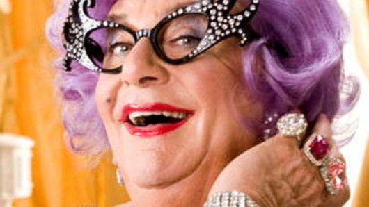 Top dollar:  The Dame Edna Everage "discount" for charity.