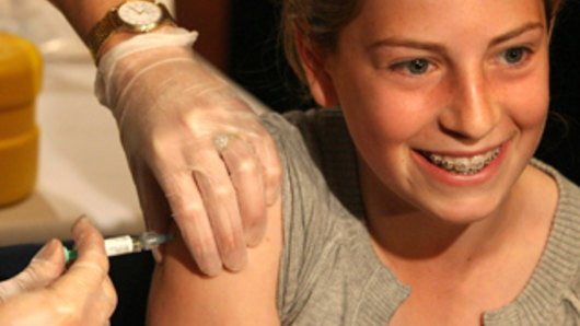 Uptake of the HPV vaccine in school students is at 75 per cent