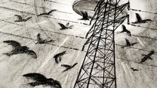 Animation still from the film <i>Westall 66: A Suburban UFO Mystery</i>.