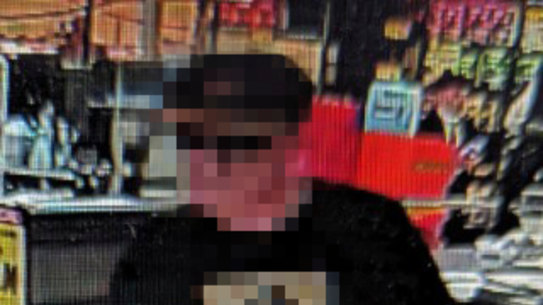 A man seen walking out of a Melbourne IGA allegedly carrying a bag of stolen meat.  