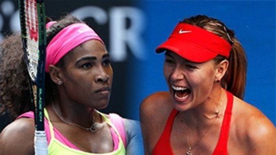 Serena Williams and Maria Sharapova