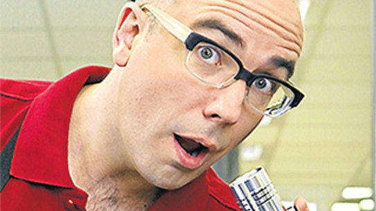 Coming clean: Julian Morrow in <i>The Checkout</i>, a consumer watchdog with bite.