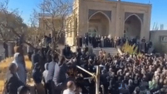 Protest in Javanrud, Iran.