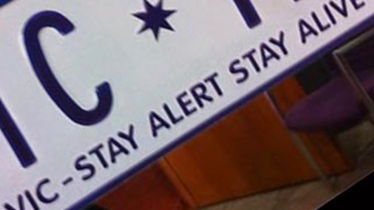 New Victoria number plate slogan