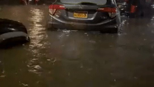 Flooding in New York City.