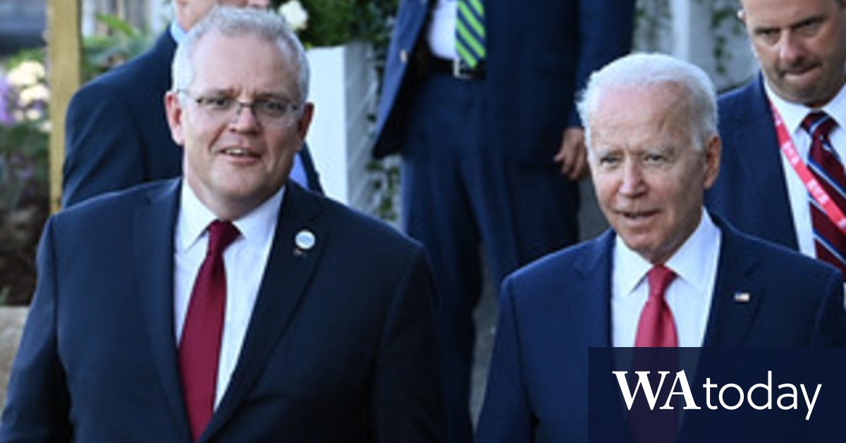 G7: Scott Morrison meets Joe Biden for first time with ...