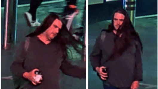 CCTV images of a man police are looking to speak to following the alleged sexual assault of a girl in Melbourne on July 1.