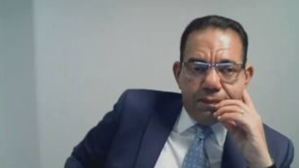 Sam Aziz during his fifth day of questioning by IBAC on Monday.