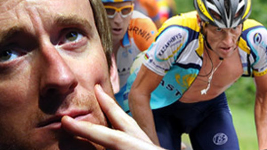 Iconic: Bradley Wiggins has been slammed by the UCI for referring to Lance Armstrong as an 'icon'.