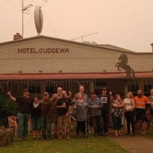 Spirits are still high at Hotel Cudgewa. 