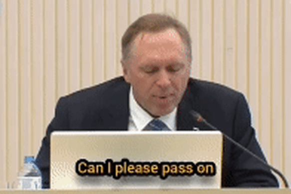 Adrian McRae speaking in Russia.