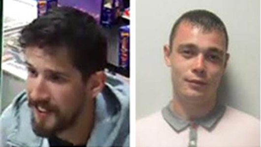 Jack Harvey (left) and Mark Dixon were  arrested after a manhunt. 
