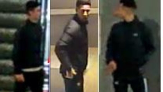  Images of the men whom police would like to speak to after a bashing at Southern Cross station