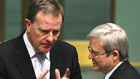 Peter Costello accused Kevin Rudd of wanting to drain the Future Fund’s earnings for election promises. 