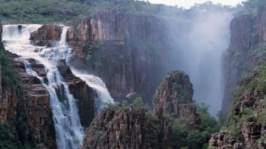 Twin Falls in Kakadu, Northern Territory. The big trip is often an aim for retirement.
