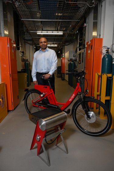 LAVO's hydrogen-powered barbecue and bicycle.