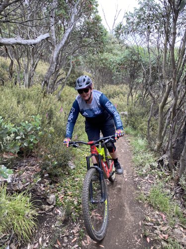 On the trail near Bright in Victoria’s high country.