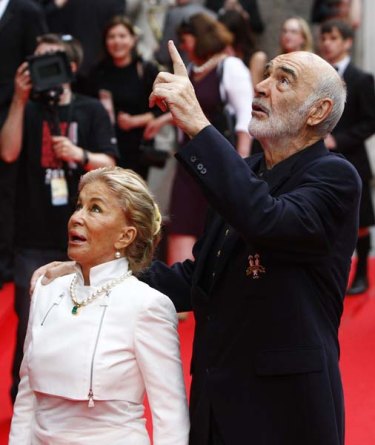 Sean Connery and his wife, Micheline Roquebrune, at the Edinburgh International Film Festival in June.
