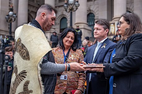 Commissioner Travis Lovett walked over 500km in the Walk for Truth, a Yoorrook Justice Commission initiative to inform Victorians about colonisation's impact. The walk, from Portland to Parliament House, drew more than 12,000 participants.