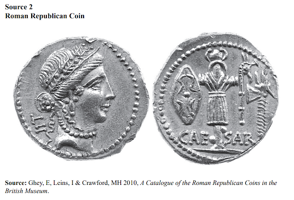 A stimulus image from the 2025 Queensland ancient history exam.