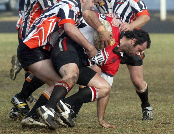 Josh Bostock in action for Kiama in 2004.