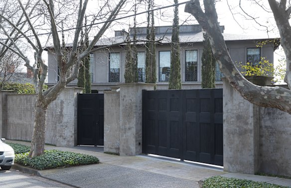 The Lucas family home in Toorak.