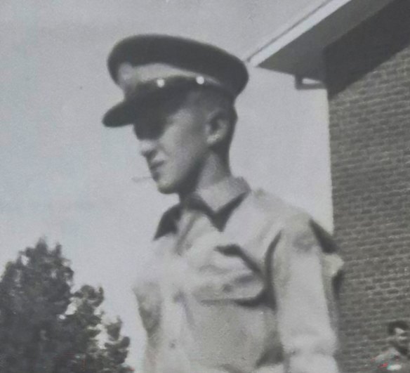 Bob Caesar pictured in 1964 during his time in the Royal Australian Air Force