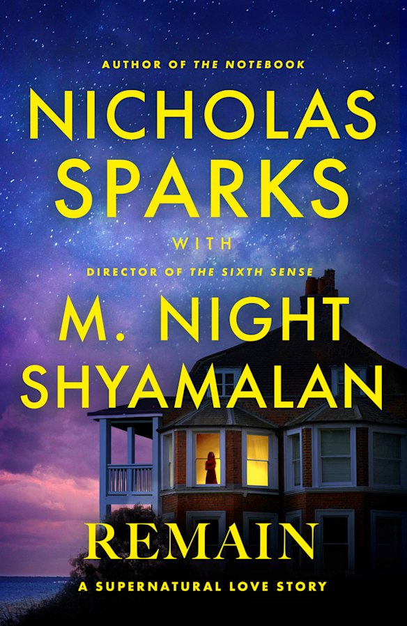 Though they’re credited as co-authors, Sparks says Shyamalan wrote “not one word” of the novel.