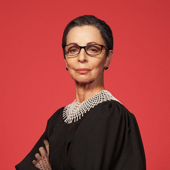 Heather Mitchell as the late American jurist Ruth Bader Ginsburg.