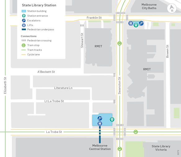 How to access State Library Station.