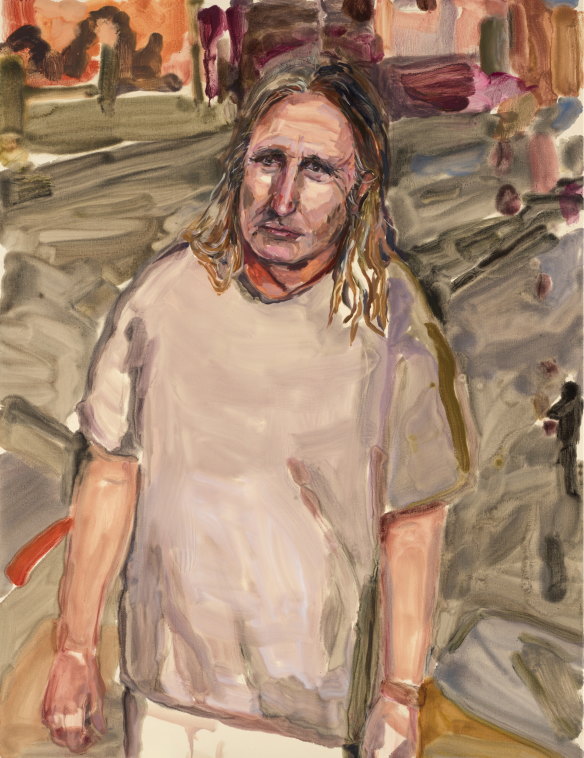 Laura Jones’ Archibald Prize-winning painting ‘Tim Winton’.
