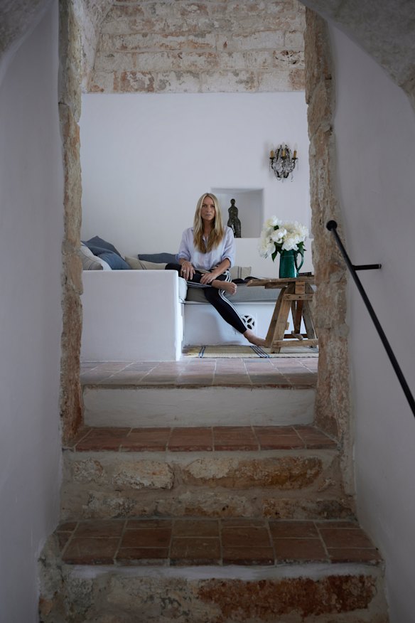 Collette Dinnigan at her home in Puglia, Italy.