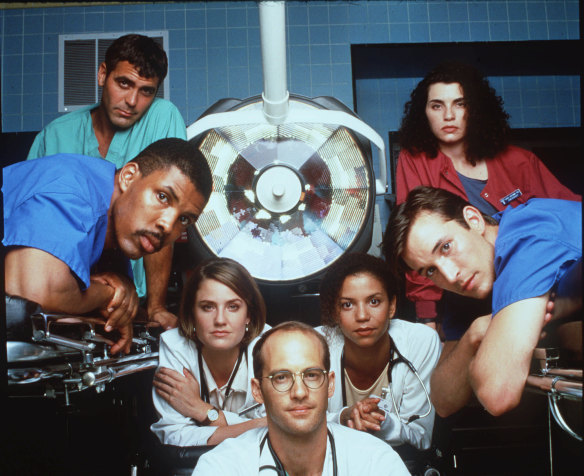  George Clooney, Eriq La Salle, Sherry Stringfield, Anthony Edwards, Gloria Reuben, Noah Wyle and Julianna Margulies.
