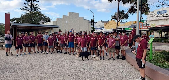 Redcliffe’s The Man Walk group is one of the largest in the country. 