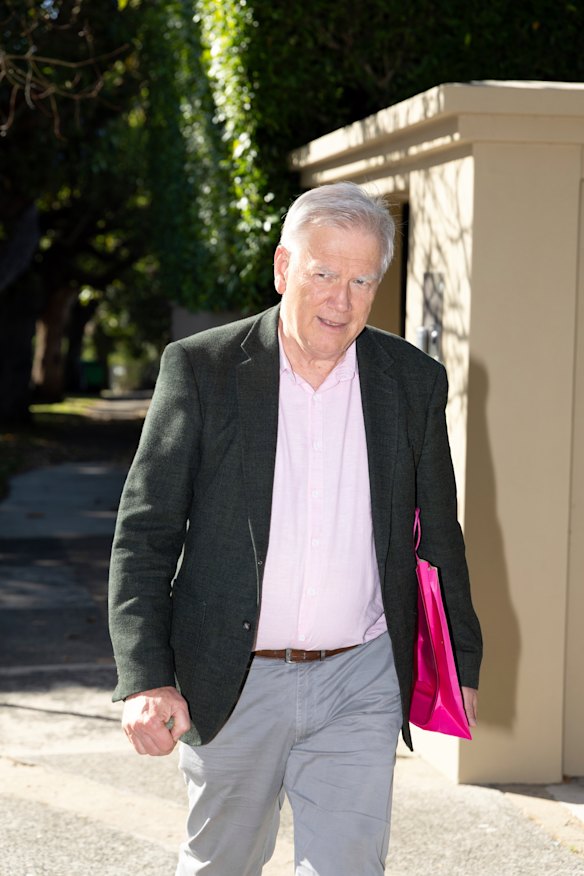 Andrew Bolt arrives.